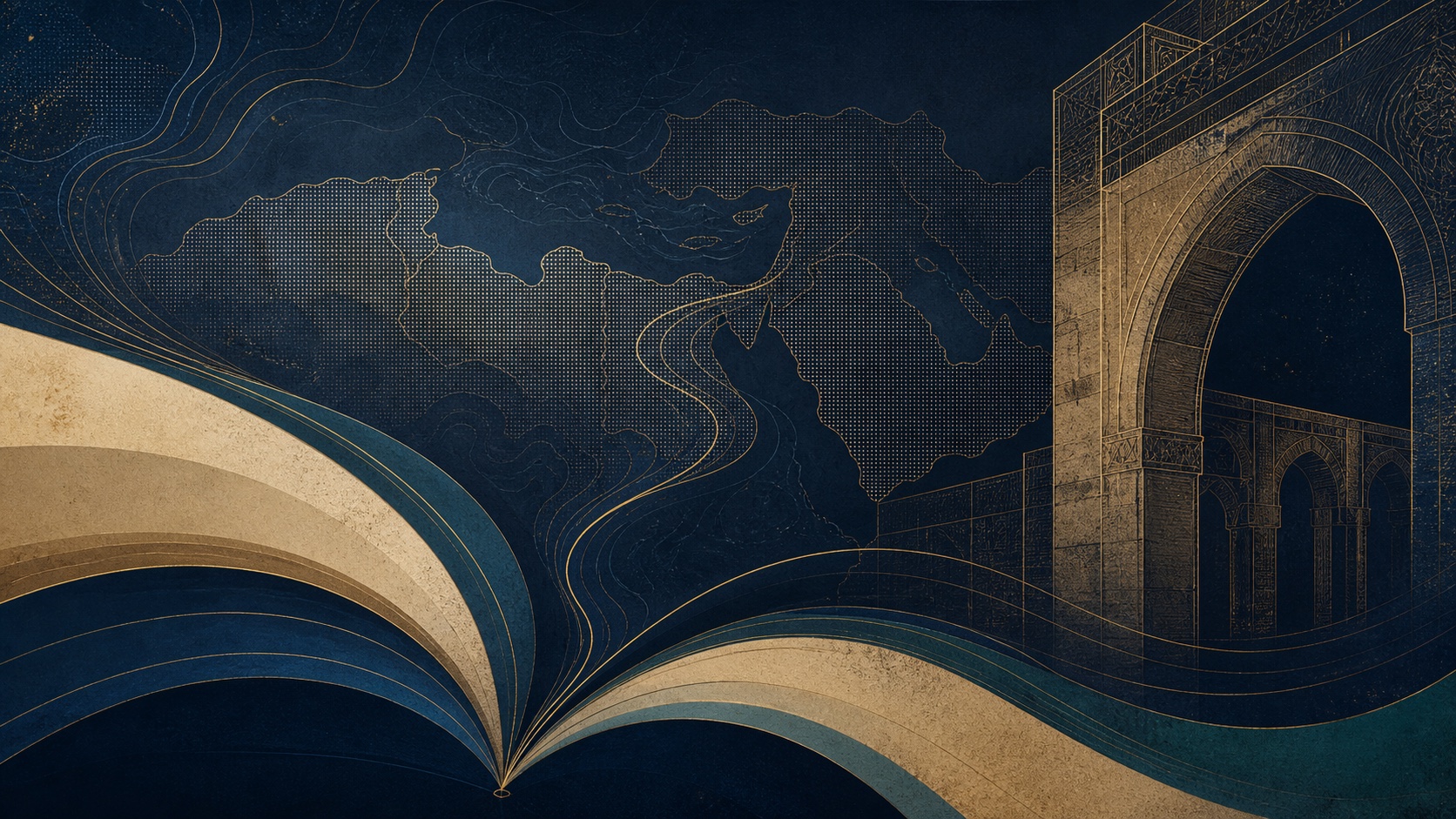 عمل فني لكتاب مفتوح ومسارات تعلم في العالم العربي